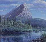 Alaska Landscape Art David Rosenthal Antarctic Alaska  Painter Mountain and Stream